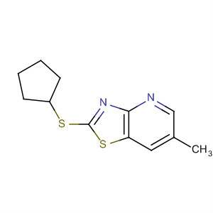 488738-50-7  Thiazolo[4,5-b]pyridine, 2-(cyclopentylthio)-6-methyl-