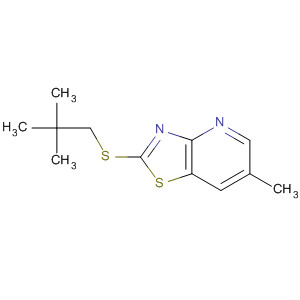 488738-52-9  Thiazolo[4,5-b]pyridine, 2-[(2,2-dimethylpropyl)thio]-6-methyl-
