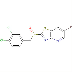 488738-88-1  Thiazolo[4,5-b]pyridine, 6-bromo-2-[[(3,4-dichlorophenyl)methyl]sulfinyl]-