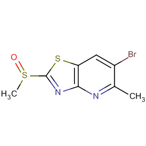 488739-02-2  Thiazolo[4,5-b]pyridine, 6-bromo-5-methyl-2-(methylsulfinyl)-