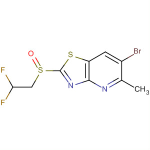 488739-04-4  Thiazolo[4,5-b]pyridine, 6-bromo-2-[(2,2-difluoroethyl)sulfinyl]-5-methyl-