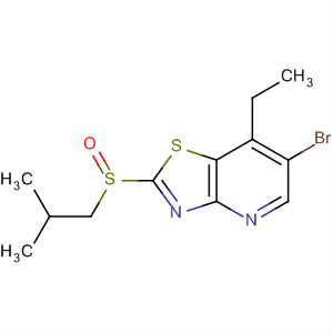 488739-49-7  Thiazolo[4,5-b]piridine, 6-bromo-7-ethyl-2-[(2-methylpropyl)sulfinyl]-