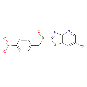 488739-95-3  Thiazolo[4,5-b]pyridine, 6-methyl-2-[[(4-nitrophenyl)methyl]sulfinyl]-