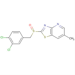 488739-97-5  Thiazolo[4,5-b]pyridine, 2-[[(3,4-dichlorophenyl)methyl]sulfinyl]-6-methyl-