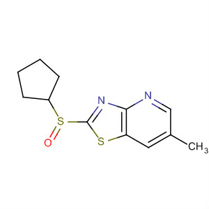 488740-02-9  Thiazolo[4,5-b]pyridine, 2-(cyclopentylsulfinyl)-6-methyl-