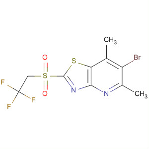 488740-60-9  Thiazolo[4,5-b]pyridin,6-brom-5,7-dimethyl-2-[(2,2,2-trifluorethyl)sulfonyl]-