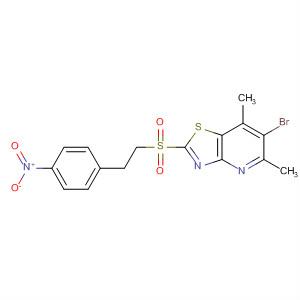 488740-69-8  Thiazolo[4,5-b]pyridine,6-bromo-5,7-dimethyl-2-[[2-(4-nitrophenyl)ethyl]sulfonyl]-