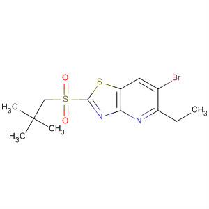 488740-73-4  Thiazolo[4,5-b]pyridine,6-bromo-2-[(2,2-dimethylpropyl)sulfonyl]-5-ethyl-