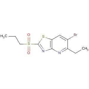 488740-74-5  Thiazolo[4,5-b]pyridine, 6-bromo-5-ethyl-2-(propylsulfonyl)-