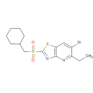 488740-78-9  Thiazolo[4,5-b]pyridine, 6-bromo-2-[(cyclohexylmethyl)sulfonyl]-5-ethyl-