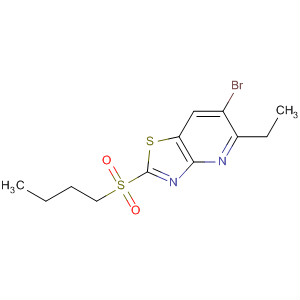 488740-80-3  Thiazolo[4,5-b]pyridine, 6-bromo-2-(butylsulfonyl)-5-ethyl-