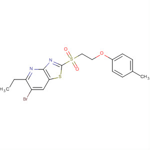 488740-82-5  Thiazolo[4,5-b]pyridine,6-bromo-5-ethyl-2-[[2-(4-methylphenoxy)ethyl]sulfonyl]-