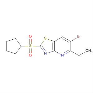 488740-84-7  Thiazolo[4,5-b]pyridine, 6-bromo-2-(cyclopentylsulfonyl)-5-ethyl-