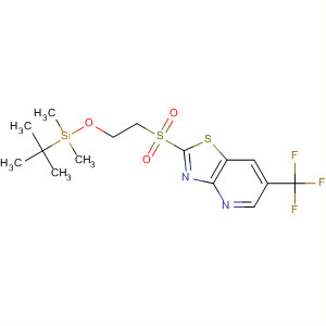 488742-21-8  Thiazolo[4,5-b]pyridine,2-[[2-[[(1,1-dimethylethyl)dimethylsilyl]oxy]ethyl]sulfonyl]-6-(trifluoromethyl)-