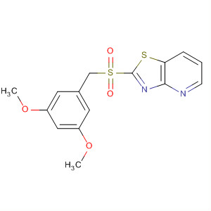 488742-39-8  Thiazolo[4,5-b]pyridine, 2-[[(3,5-dimethoxyphenyl)methyl]sulfonyl]-