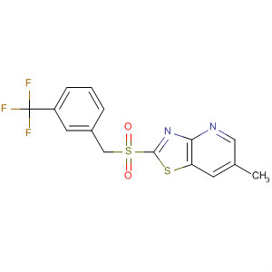 488742-46-7  Thiazolo[4,5-b]pyridine,6-methyl-2-[[[3-(trifluoromethyl)phenyl]methyl]sulfonyl]-