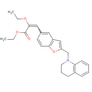 488753-34-0  2-Propenoic acid,3-[2-[(3,4-dihydro-1(2H)-quinolinyl)methyl]-5-benzofuranyl]-2-ethoxy-,ethyl ester