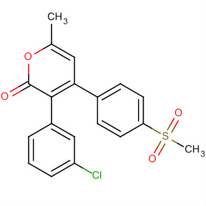 488787-76-4  2H-pyran-2-on, 3- (3-klorfenyl) -6-metyl-4- [4- (metylsulfonyl) fenyl] -