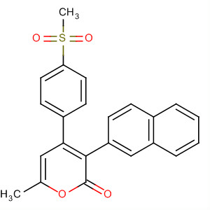 488787-94-6  2H-Pyran-2-one,6-methyl-4-[4-(methylsulfonyl)phenyl]-3-(2-naphthalenyl)-