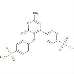 488788-54-1  2H-Pyran-2-one,6-méthyl-3-[4-(méthylsulfonyl)phénoxy]-4-[4-(méthylsulfonyl)phényle]- 