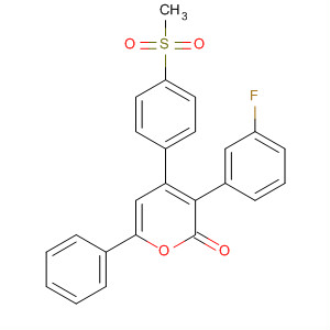 488788-55-2  2H-Pyran-2-satu,3- (3-fluorofenil) -4- [4- (metilsulfonil) fenil] -6-fenil-