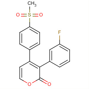 488788-57-4  2H-Pyran-2-one, 3-(3-fluorophenyl)-4-[4-(methylsulfonyl)phenyl]-
