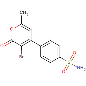 488788-69-8  Benzenesulfonamide, 4-(3-bromo-6-methyl-2-oxo-2H-pyran-4-yl)-