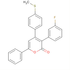 488788-74-5  2H-Pyran-2-one, 3-(3-fluorophenyl)-4-[4-(methylthio)phenyl]-6-phenyl-
