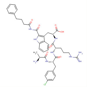 488789-27-1  L-Tryptophanamide,N-(1-oxo-4-phenylbutyl)-L-alanyl-4-chloro-D-phenylalanyl-L-arginyl- 488789-27-1  L-Tryptophanamide,N-(1-oxo-4-phenylbutyl)-L-alanyl-4-chloro-D-phenylalanyl-L-arginyl-