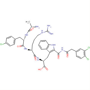 488789-28-2  L-Tryptophanamide,N-[(3,4-dichlorophenyl)acetyl]-L-alanyl-4-chloro-D-phenylalanyl-L-arginyl-