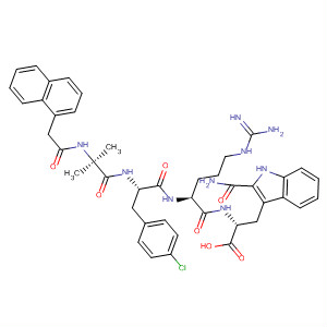 488789-51-1  L-Tryptophanamide,2-methyl-N-(2-naphthalenylacetyl)alanyl-4-chloro-D-phenylalanyl-L-arginyl- 488789-51-1  L-Tryptophanamide,2-methyl-N-(2-naphthalenylacetyl)alanyl-4-chloro-D-phenylalanyl-L-arginyl-