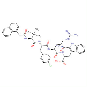 488789-55-5  L-Tryptophanamide,3-methyl-N-(2-naphthalenylacetyl)valyl-4-chloro-D-phenylalanyl-L-arginyl- 488789-55-5  L-Tryptophanamide,3-methyl-N-(2-naphthalenylacetyl)valyl-4-chloro-D-phenylalanyl-L-arginyl-