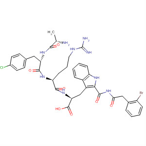 488789-95-3  L-Tryptophanamide,N-[(2-bromophenyl)acetyl]-L-alanyl-4-chloro-D-phenylalanyl-L-arginyl-