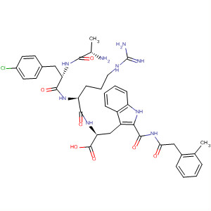 488790-03-0  L-Tryptophanamide,N-[(2-methylphenyl)acetyl]-L-alanyl-4-chloro-D-phenylalanyl-L-arginyl-