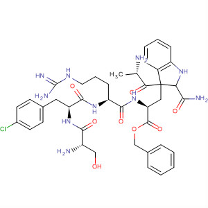 488790-06-3  L-Tryptophanamide,b-alanyl-O-(phenylmethyl)-L-seryl-4-chloro-D-phenylalanyl-L-arginyl- 488790-06-3  L-Tryptophanamide,b-alanyl-O-(phenylmethyl)-L-seryl-4-chloro-D-phenylalanyl-L-arginyl-