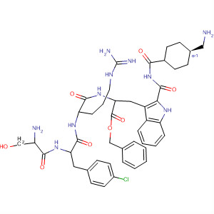 488790-10-9  L-Tryptophanamide,N-[[trans-4-(aminomethyl)cyclohexyl]carbonyl]-O-(phenylmethyl)-L-seryl-4-chloro-D-phenylalanyl-L-arginyl-
