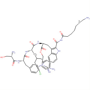 488790-28-9  L-Tryptophanamide,N-(7-amino-1-oxoheptyl)-O-(phenylmethyl)-L-seryl-4-chloro-D-phenylalanyl-3-[1-(aminoiminomethyl)-4-piperidinyl]alanyl-