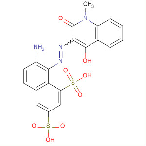 488799-79-7  1,3-Naphthalenedisulfonic acid,7-amino-8-[(1,2-dihydro-4-hydroxy-1-methyl-2-oxo-3-quinolinyl)azo]-
