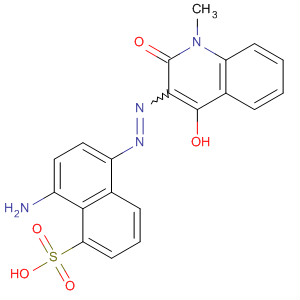 488799-83-3  1-Naphthalenesulfonic acid,8-amino-5-[(1,2-dihydro-4-hydroxy-1-methyl-2-oxo-3-quinolinyl)azo]-