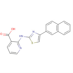 488816-36-0  3-Pyridinecarboxylic acid, 2-[[4-(2-naphthalenyl)-2-thiazolyl]amino]-