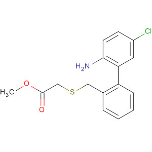 488828-37-1  Acetic acid, [[(2-amino-5-chlorophenyl)phenylmethyl]thio]-, methyl ester