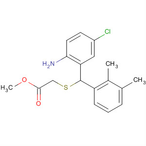 488828-41-7  Acetic acid, [[(2-amino-5-chlorophenyl)(2,3-dimethylphenyl)methyl]thio]-,methyl ester