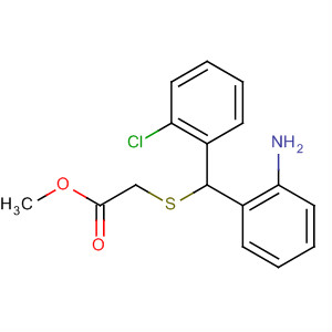 488828-45-1  Acetic acid, [[(2-aminophenyl)(2-chlorophenyl)methyl]thio]-, methyl ester