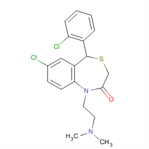 488828-85-9  4,1-Benzothiazepin-2(3H)-one,7-chloro-5-(2-chlorophenyl)-1-[2-(dimethylamino)ethyl]-1,5-dihydro-