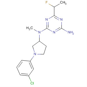 488838-47-7  1,3,5-Triazine-2,4-diamine,N-[1-(3-chlorophenyl)-3-pyrrolidinyl]-6-(1-fluoroethyl)-N-methyl-