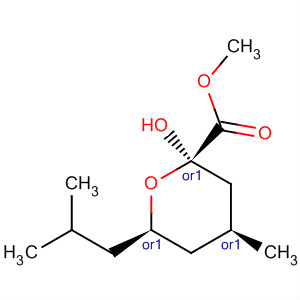 488863-62-3  2H-Pyran-2-carboxylic acid,tetrahydro-2-hydroxy-4-methyl-6-(2-methylpropyl)-, methyl ester,(2R,4S,6R)-rel-