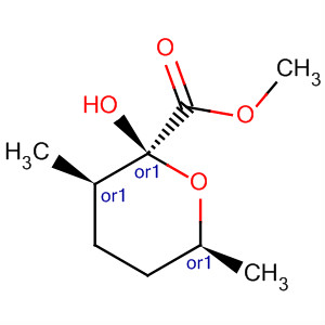 488863-65-6  2H-Pyran-2-carboxylic acid, tetrahydro-2-hydroxy-3,6-dimethyl-, methylester, (2R,3R,6S)-rel-