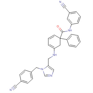 489409-19-0  [1,1'-Biphenyl]-2-carboxamide,N-(3-cyanophenyl)-5-[[[1-[(4-cyanophenyl)methyl]-1H-imidazol-5-yl]methyl]amino]-