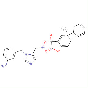 489409-43-0  [1,1'-Biphenyl]-2-carboxylic acid,5-[[[1-[(3-aminophenyl)methyl]-1H-imidazol-5-yl]methyl]amino]-, methylester