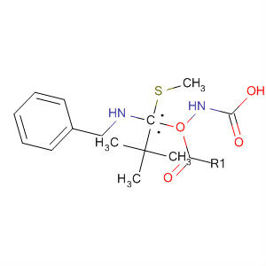 489426-20-2  Carbamic acid, [(methylthio)[(phenylmethyl)amino]methylene]-,1,1-dimethylethyl ester